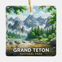 Grand Teton National Park Anime Geïnspireerd Lands