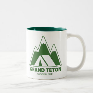 Grand Teton National Park Bergkamperen Tweekleurige Koffiemok