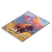 Grand Teton National Park | Bison Travel Art Notitieboek (Linkerzijde)