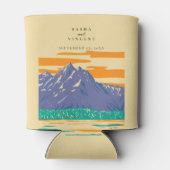 Grand Teton National Park Bruiloft Retro Blikjeskoeler (Achterkant)