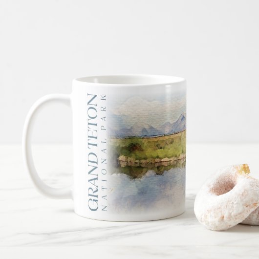 Grand Teton National Park Coffee Mok (Met donut)