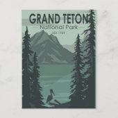 Grand Teton National Park Crane  Briefkaart (Voorkant)