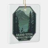 Grand Teton National Park Crane  Keramisch Ornament (Rechts)