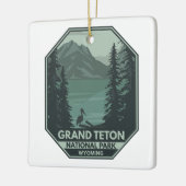 Grand Teton National Park Crane  Keramisch Ornament (Links)