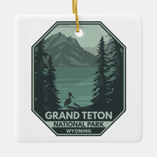Grand Teton National Park Crane  Keramisch Ornament (Voorkant)