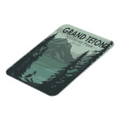 Grand Teton National Park Crane  Magneet (Linkerzijde)