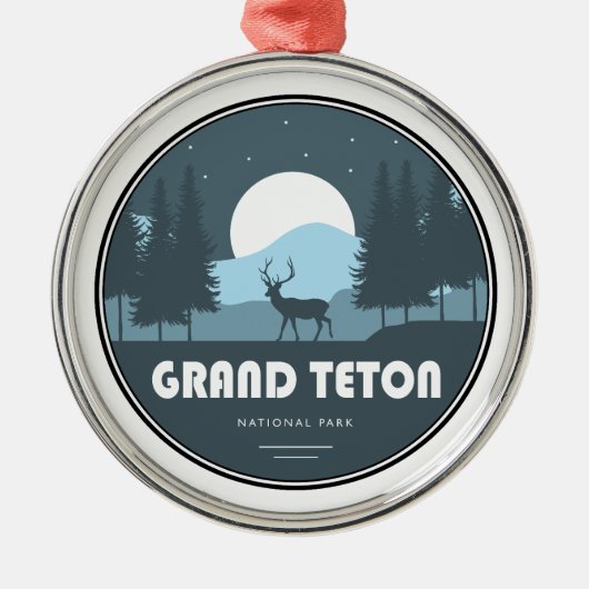 Grand Teton National Park Deer Metalen Ornament (Voorkant)