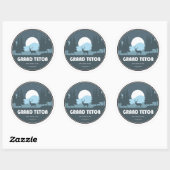 Grand Teton National Park Deer Ronde Sticker (Vel)