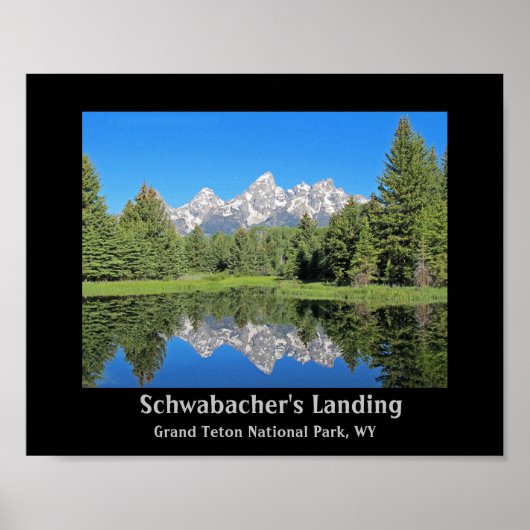 Grand Teton National Park Design Landscape Poster (Voorkant)