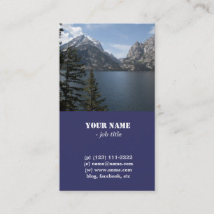 Grand Teton National Park fotografie profielkaart Visitekaartje