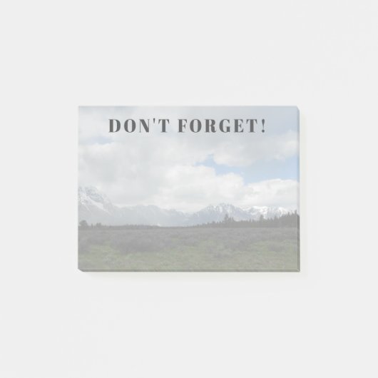Grand Teton National Park Herinnering Post-It Noti Post-it® Notes (Voorkant)