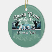 GRAND TETON NATIONAL PARK HOLIDAY KEEPSAKE KERAMISCH ORNAMENT (Links)
