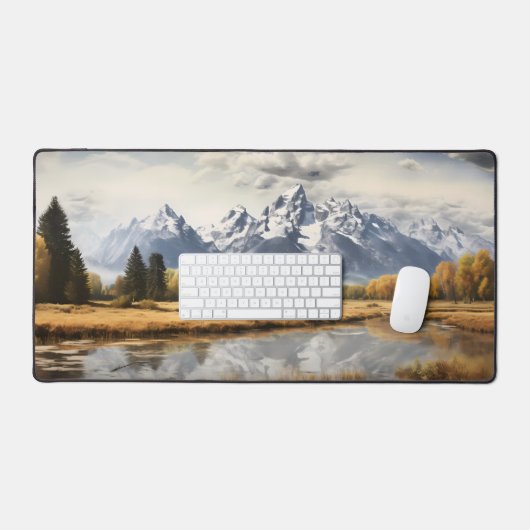 Grand Teton National Park Illustratie  Kunst Bureaumat (Keyboard & Muis)