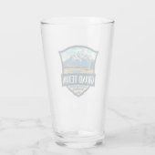 Grand Teton National Park Illustratie Retro Glas (Achterkant)