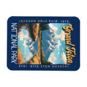 Grand Teton National Park Jackson Hole in nood Magneet (Horizontaal)