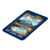 Grand Teton National Park Jackson Hole in nood Magneet (Linkerzijde)