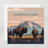 Grand Teton National Park Jackson Wyoming Mountain (Voorkant / Achterkant)