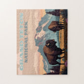 Grand Teton National Park Jackson Wyoming Mountain Legpuzzel (Verticaal)