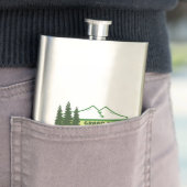 Grand Teton National Park met groene strepen Flacon (Voorbeeld)