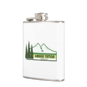 Grand Teton National Park met groene strepen Heupfles (Links)