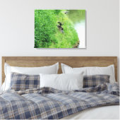 Grand Teton National Park, met struiken. Canvas Afdruk (Insitu (Slaapkamer))
