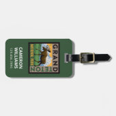 Grand Teton National Park Moose Bagagelabel (Voorkant horizontaal)