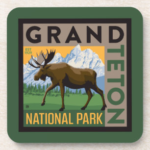 Grand Teton National Park Moose Bier Onderzetter