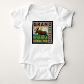 Grand Teton National Park Moose Romper (Voorkant)