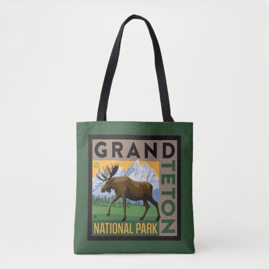Grand Teton National Park Moose Tote Bag (Voorkant)