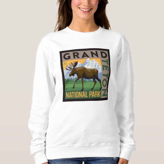 Grand Teton National Park Moose Trui (Voorkant)
