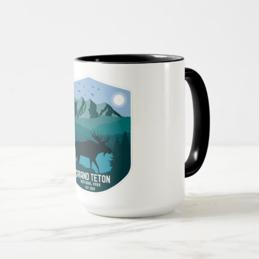 Grand Teton National Park Mountain Moose Mok (Voorkant rechts)