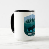Grand Teton National Park Mountain Moose Mok (Voorkant links)