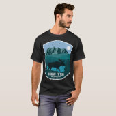  Grand Teton National Park Mountain Moose T-shirt (Voorkant volledig)