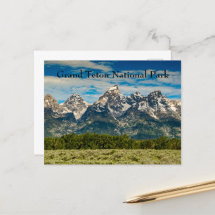 Grand Teton National Park Mountain Range Briefkaart