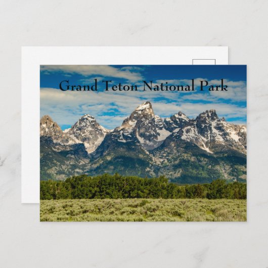 Grand Teton National Park Mountain Range Briefkaart (Voorkant / Achterkant)