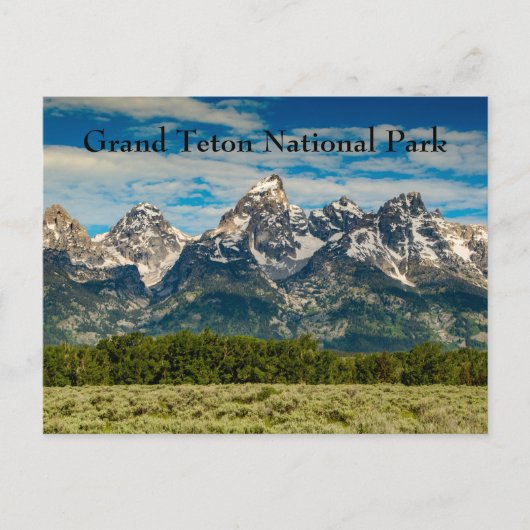 Grand Teton National Park Mountain Range Briefkaart (Voorkant)