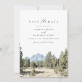 GRAND TETON National Park Mountain Save the Date I Kaart (Voorkant)
