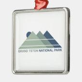 Grand Teton National Park Mountain Sun Metalen Ornament (Links)