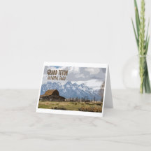 Grand Teton National Park Note Kaart