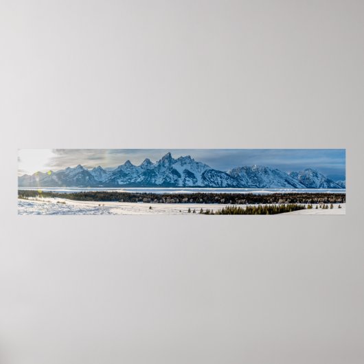 Grand Teton National Park Panorama Poster (Voorkant)