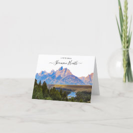 Grand Teton National Park Personalized Note Kaart