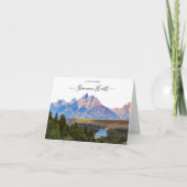 Grand Teton National Park Personalized Note Kaart (Voorkant)