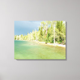 Grand Teton National Park.  Prachtig landschap Canvas Afdruk