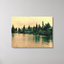 Grand Teton National Park.  Prachtig landschap Canvas Afdruk