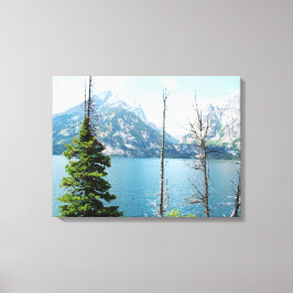 Grand Teton National Park.  Prachtig landschap Canvas Afdruk