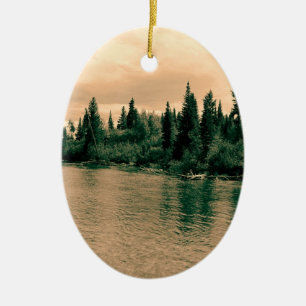 Grand Teton National Park. Prachtig landschap Keramisch Ornament