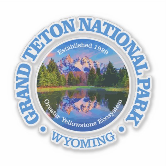 Grand Teton National Park (rd)2 Sticker (Voorkant)