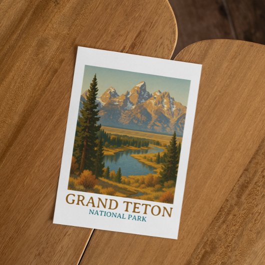  Grand Teton National Park reizen Briefkaart