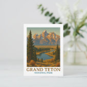  Grand Teton National Park reizen Briefkaart (Staand voorkant)