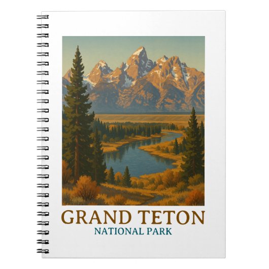  Grand Teton National Park reizen Notitieboek (Voorkant)